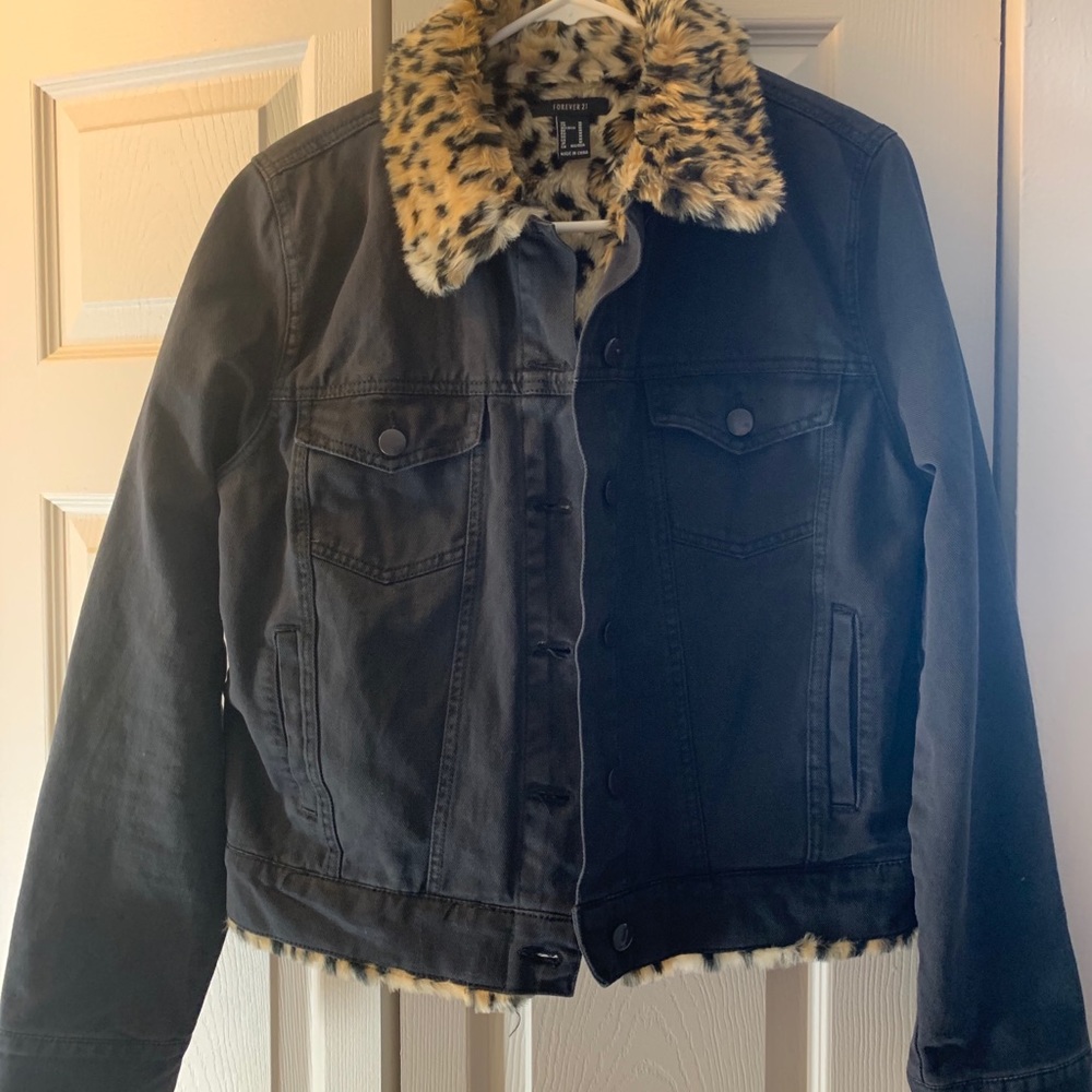 Black jean jacket